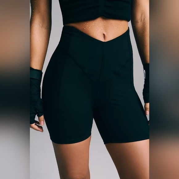 NWOT Free People Line Call Bike Shorts in Black - Picture 2 of 10